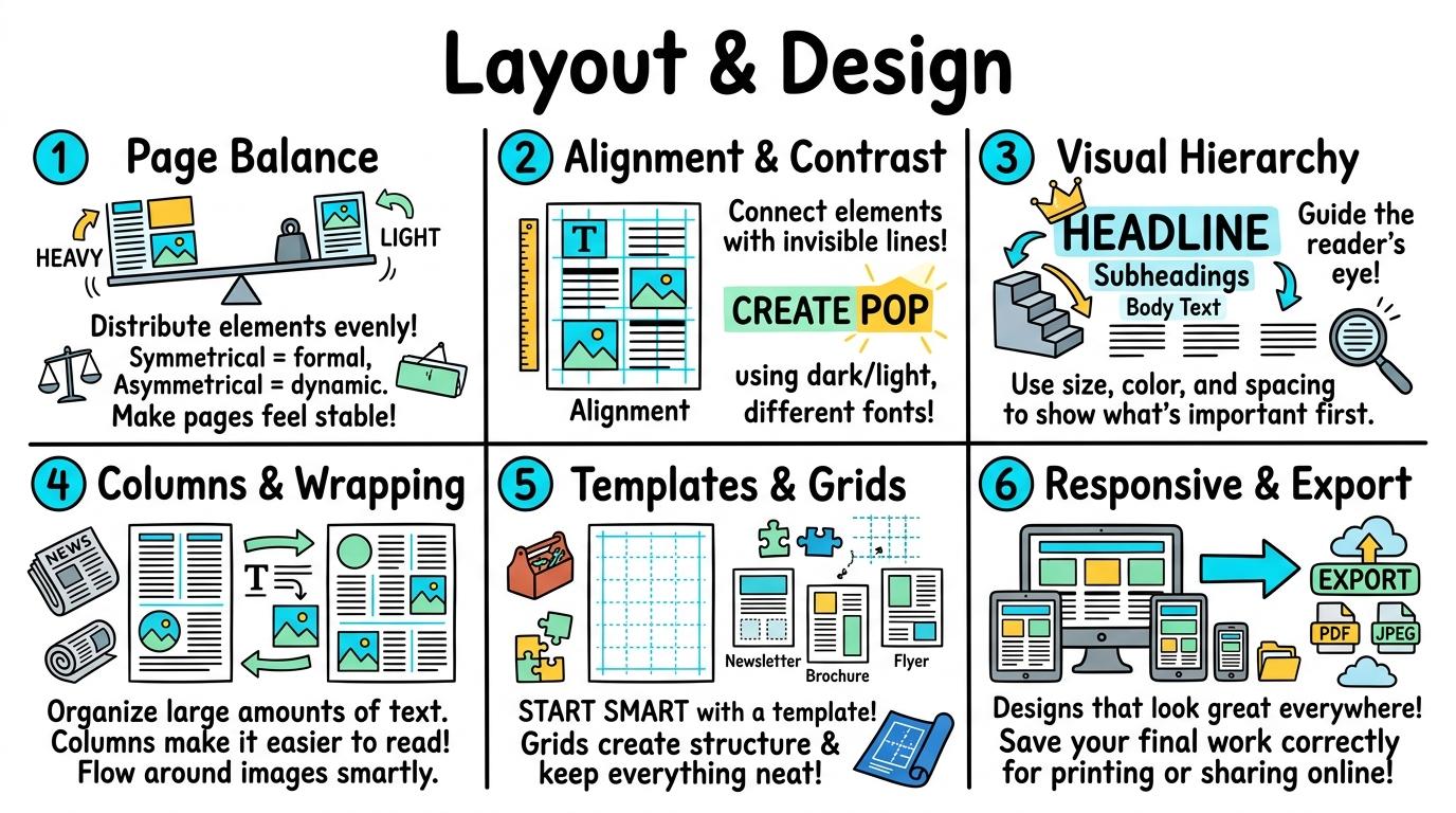 Visual Sketchnote for Layout & Design