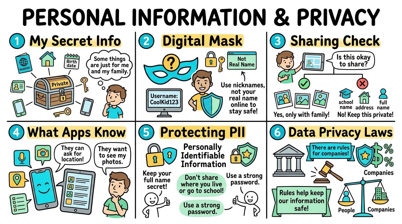 Visual Sketchnote for Personal Information & Privacy