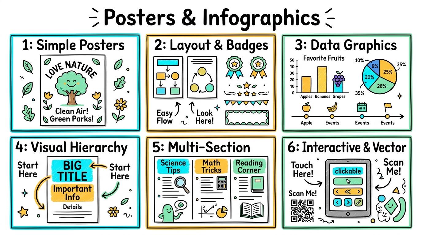 Visual Sketchnote for Posters & Infographics