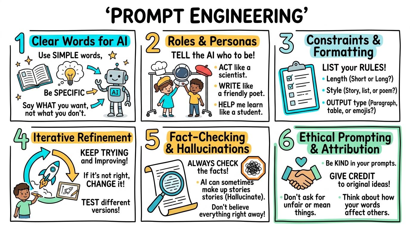 Visual Sketchnote for Prompt Engineering & Generative Media
