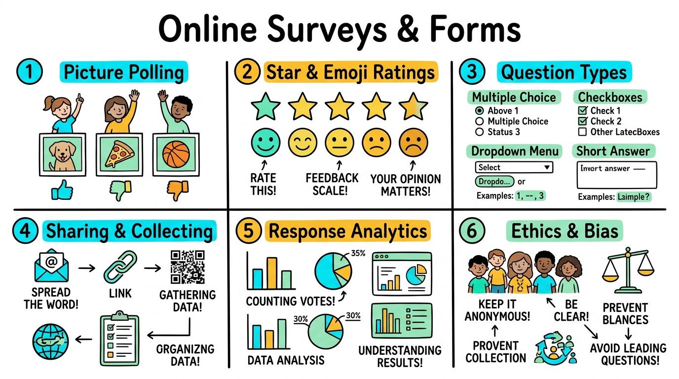 Visual Sketchnote for Online Surveys & Forms