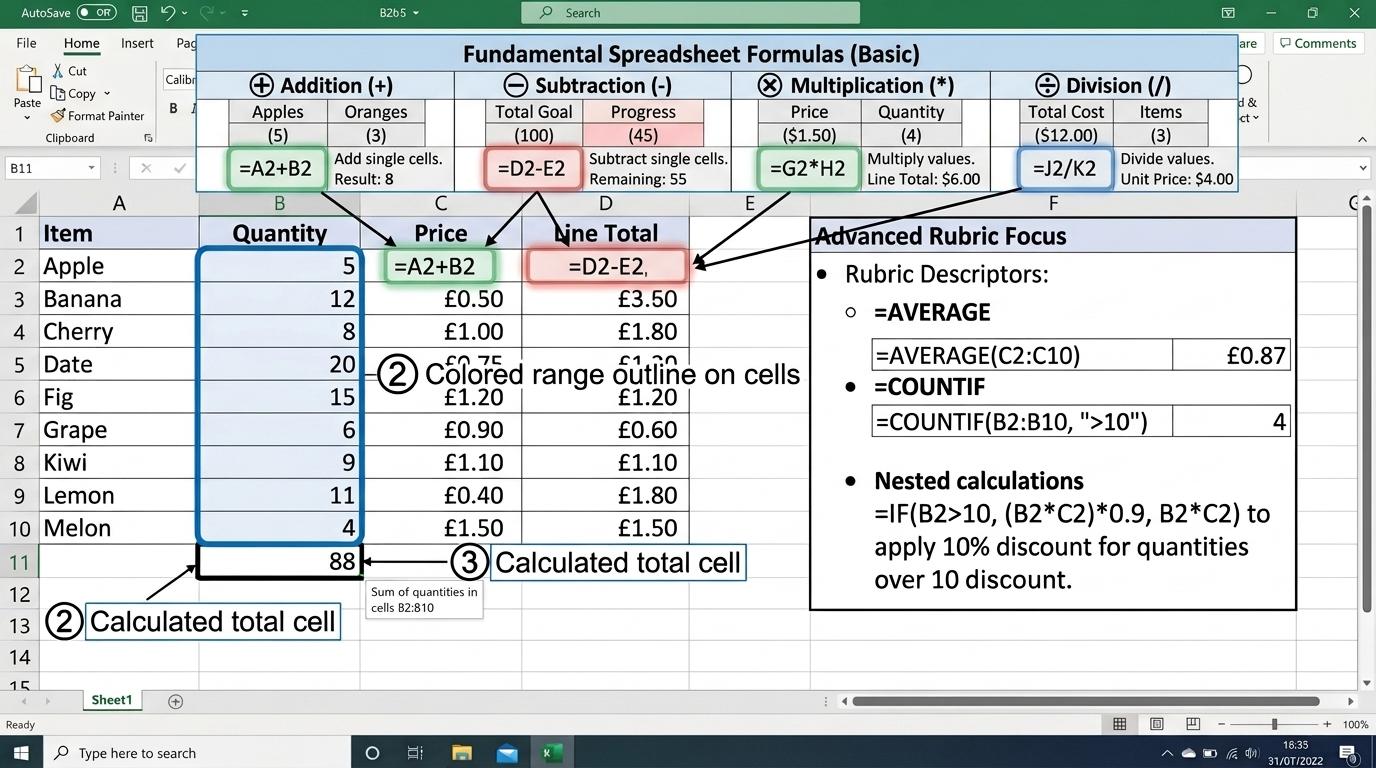 Formulas & Math Exemplar